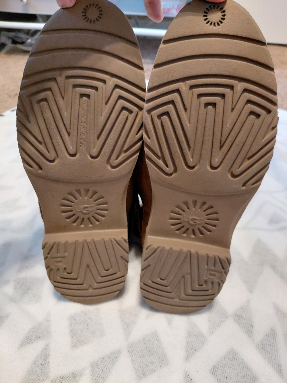 UGG Cream Shearling-Lined Slip-On Mule Camel - Picture 6 of 6